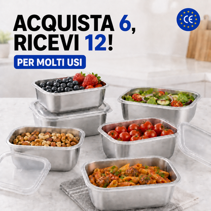 CONTENITORE ANTIBATTERICO PER ALIMENTI IN ACCIAIO SUS316 – 500 ML